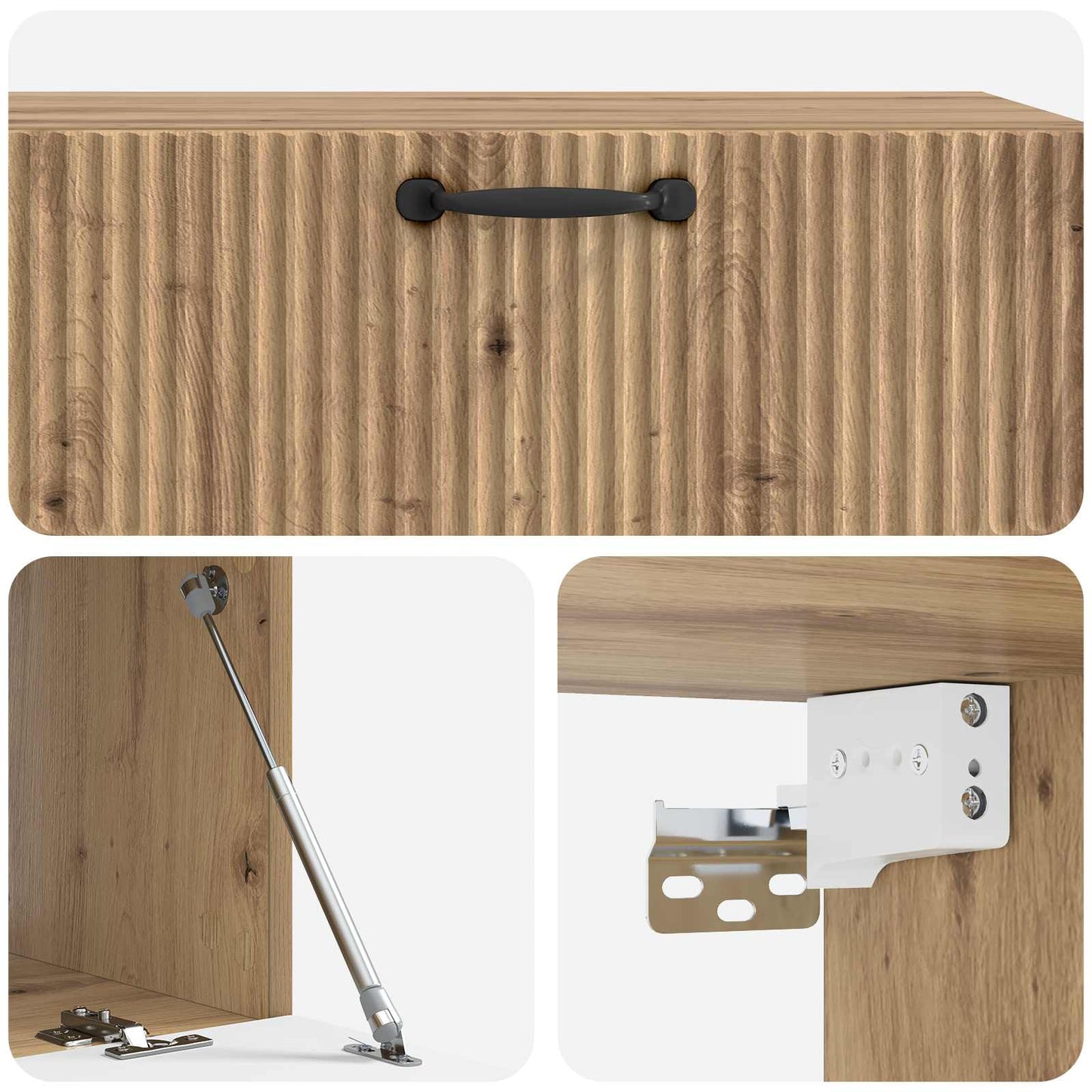 vidaXL Wall-Mounted TV Cabinet 98 x 41 x 30 cm Artisan Oak