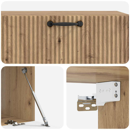 vidaXL Wall-Mounted TV Cabinet 98 x 41 x 30 cm Artisan Oak