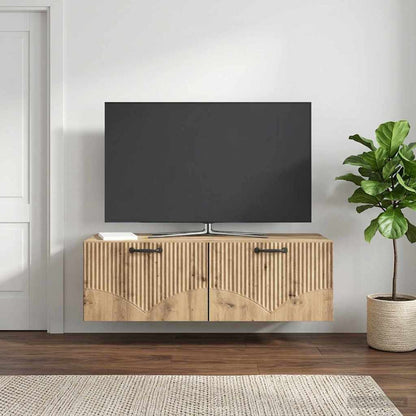 vidaXL Wall-Mounted TV Cabinet 98 x 41 x 30 cm Artisan Oak