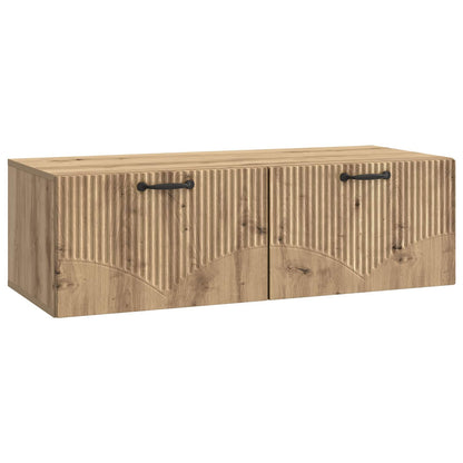 vidaXL Wall-Mounted TV Cabinet 98 x 41 x 30 cm Artisan Oak