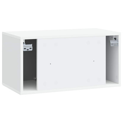 vidaXL Wall-Mounted TV Cabinet White 59.5 x 31 x 30 cm Engineered Wood