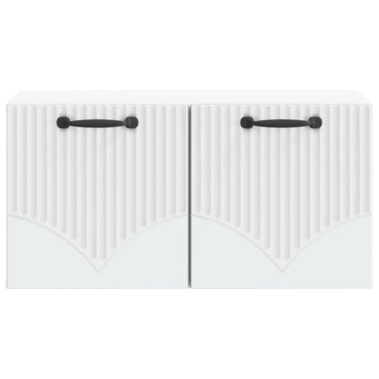 vidaXL Wall-Mounted TV Cabinet White 59.5 x 31 x 30 cm Engineered Wood