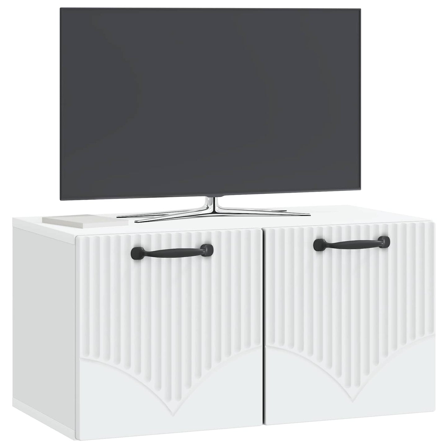 vidaXL Wall-Mounted TV Cabinet White 59.5 x 31 x 30 cm Engineered Wood