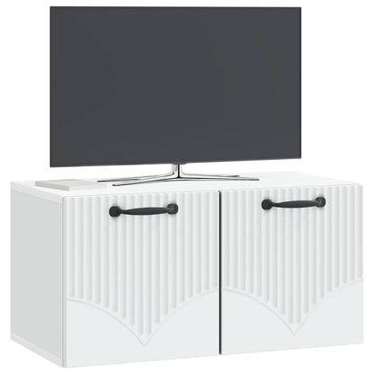 vidaXL Wall-Mounted TV Cabinet White 59.5 x 31 x 30 cm Engineered Wood