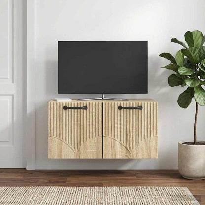 vidaXL Wall-Mounted TV Cabinet Sonoma Oak 59.5 x 31 x 30 cm