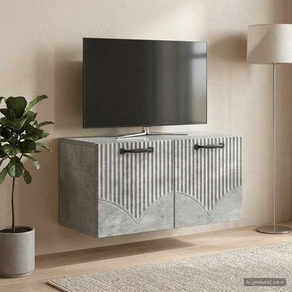 vidaXL Wall-Mounted TV Cabinet Concrete Grey 59.5 x 31 x 30 cm