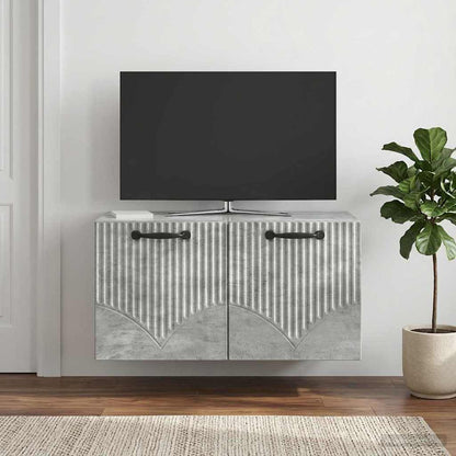 vidaXL Wall-Mounted TV Cabinet Concrete Grey 59.5 x 31 x 30 cm