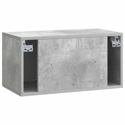 vidaXL Wall-Mounted TV Cabinet Concrete Grey 59.5 x 31 x 30 cm