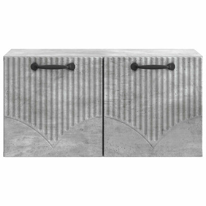 vidaXL Wall-Mounted TV Cabinet Concrete Grey 59.5 x 31 x 30 cm