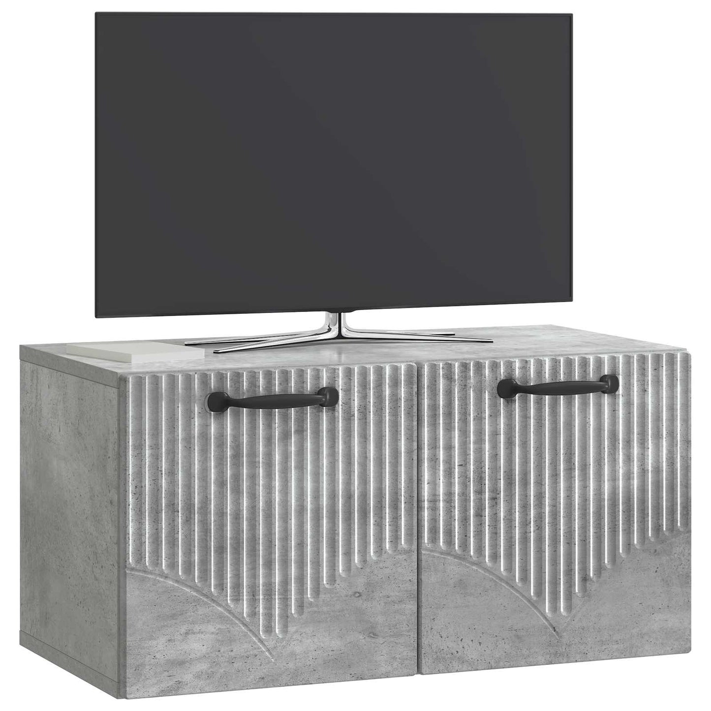 vidaXL Wall-Mounted TV Cabinet Concrete Grey 59.5 x 31 x 30 cm