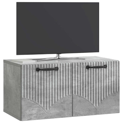 vidaXL Wall-Mounted TV Cabinet Concrete Grey 59.5 x 31 x 30 cm
