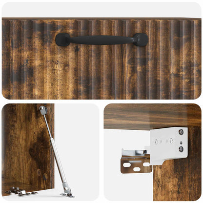 vidaXL Wall-Mounted TV Cabinet Smoked Oak 59.5 x 31 x 30 cm