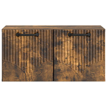 vidaXL Wall-Mounted TV Cabinet Smoked Oak 59.5 x 31 x 30 cm