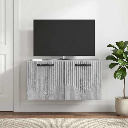 vidaXL Wall-Mounted TV Cabinet Grey Sonoma 59.5 x 31 x 30 cm