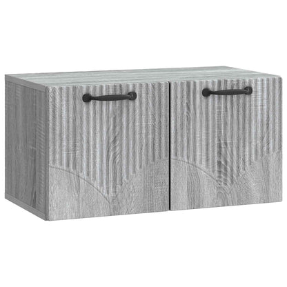 vidaXL Wall-Mounted TV Cabinet Grey Sonoma 59.5 x 31 x 30 cm