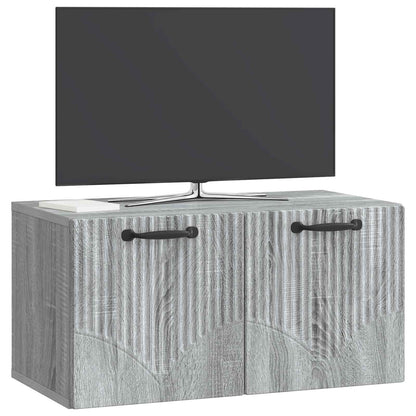 vidaXL Wall-Mounted TV Cabinet Grey Sonoma 59.5 x 31 x 30 cm