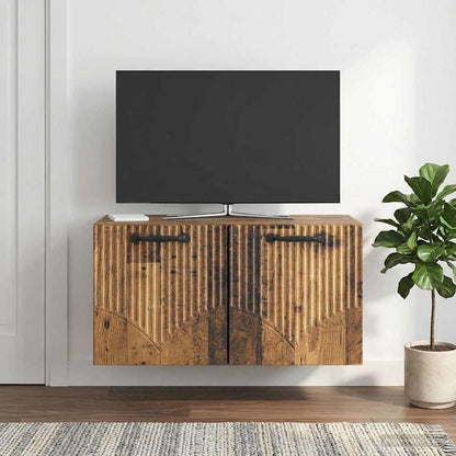vidaXL Wall-Mounted TV Cabinet Old Wood 59.5 x 31 x 30 cm