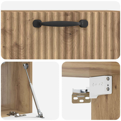 vidaXL Wall-Mounted TV Cabinet 59.5 x 31 x 30 cm Artisan Oak