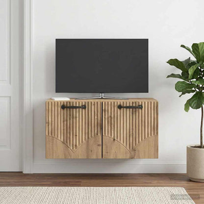 vidaXL Wall-Mounted TV Cabinet 59.5 x 31 x 30 cm Artisan Oak