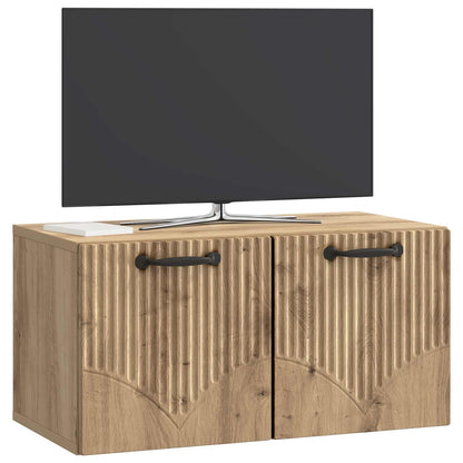 vidaXL Wall-Mounted TV Cabinet 59.5 x 31 x 30 cm Artisan Oak