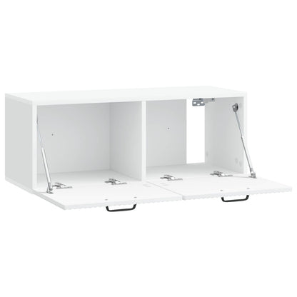 vidaXL Wall-Mounted TV Cabinet White 78.5 x 31 x 30 cm Engineered Wood