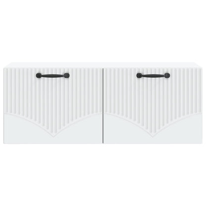 vidaXL Wall-Mounted TV Cabinet White 78.5 x 31 x 30 cm Engineered Wood