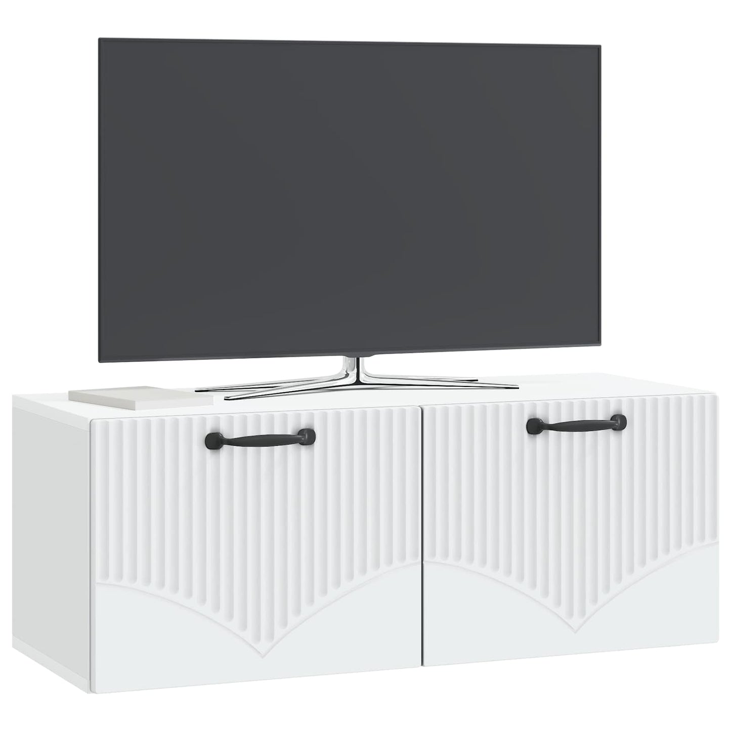 vidaXL Wall-Mounted TV Cabinet White 78.5 x 31 x 30 cm Engineered Wood