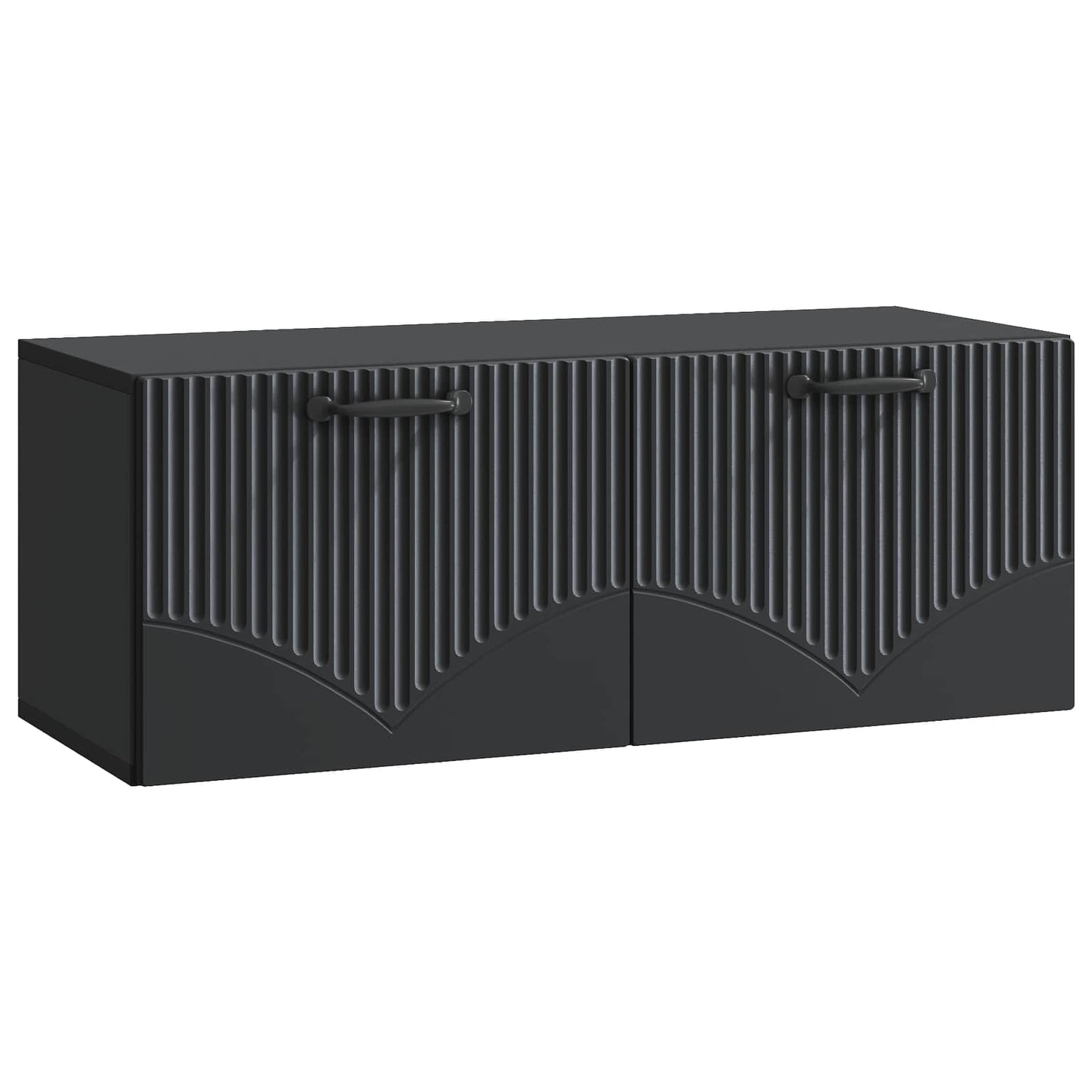 vidaXL Wall-Mounted TV Cabinet Black 78.5 x 31 x 30 cm Engineered Wood