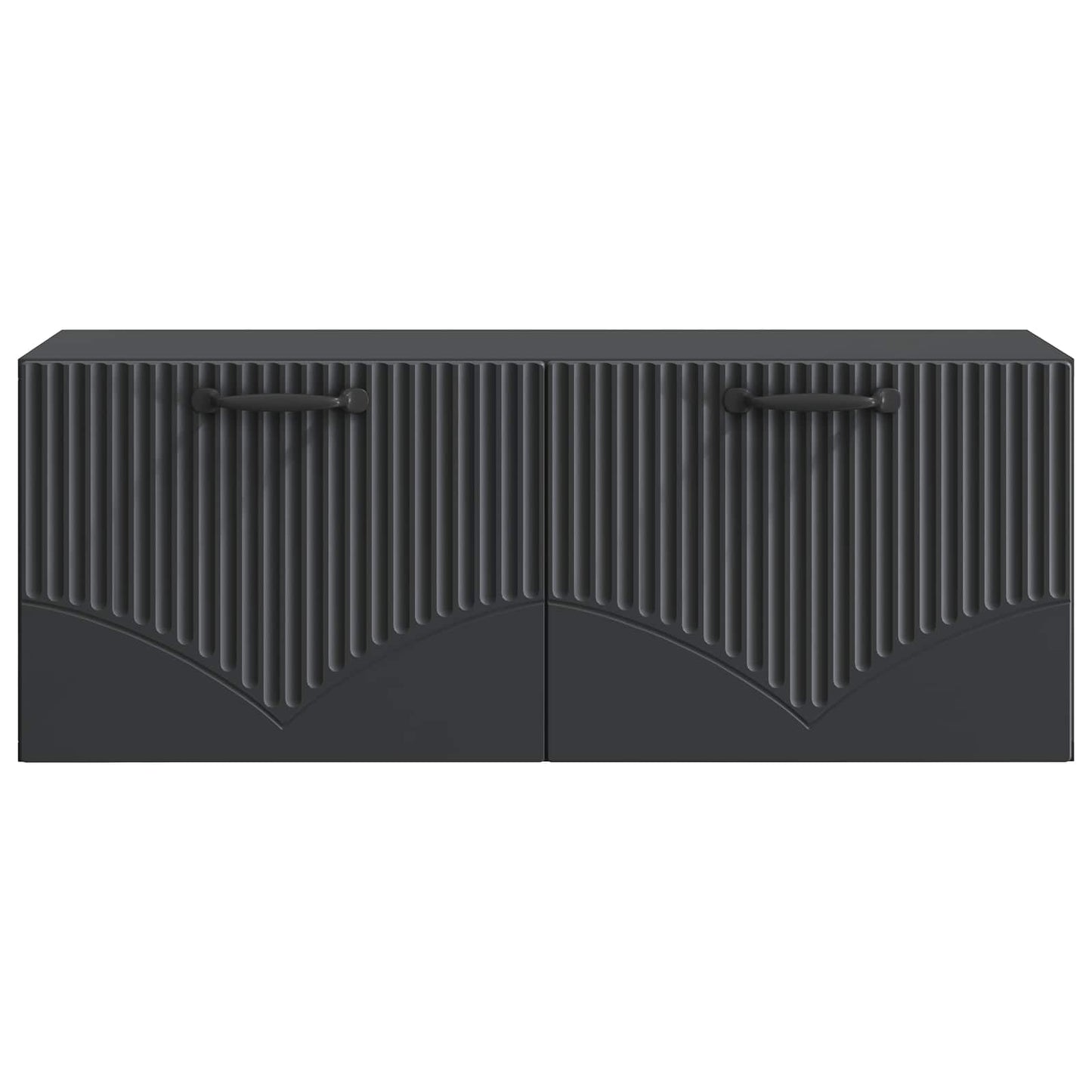 vidaXL Wall-Mounted TV Cabinet Black 78.5 x 31 x 30 cm Engineered Wood