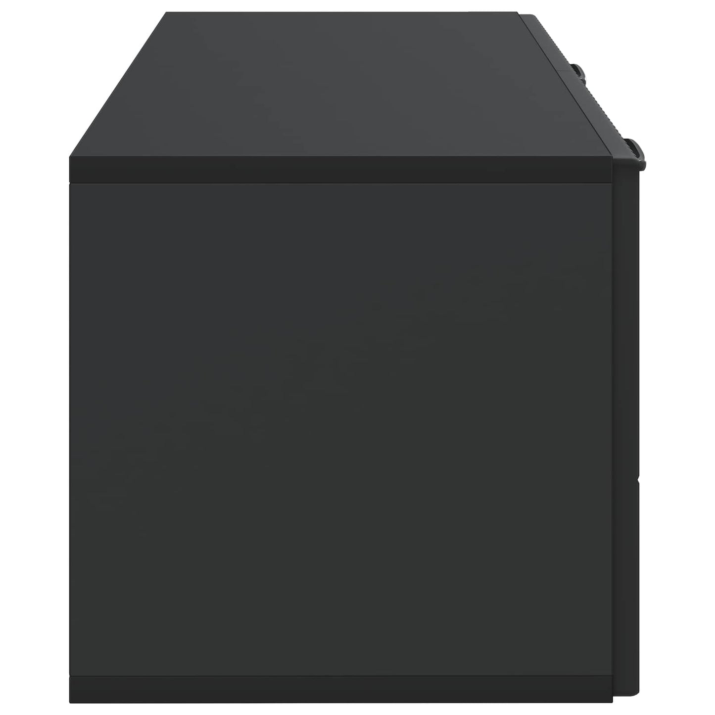 vidaXL Wall-Mounted TV Cabinet Black 78.5 x 31 x 30 cm Engineered Wood