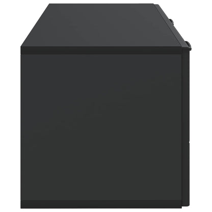 vidaXL Wall-Mounted TV Cabinet Black 78.5 x 31 x 30 cm Engineered Wood
