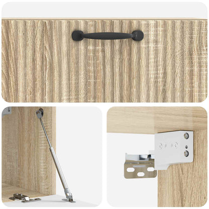 vidaXL Wall-Mounted TV Cabinet Sonoma Oak 78.5 x 31 x 30 cm