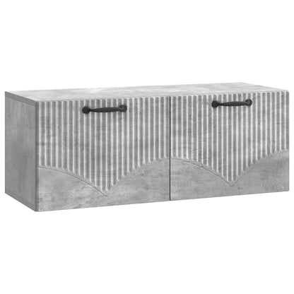 vidaXL Wall-Mounted TV Cabinet Concrete Grey 78.5 x 31 x 30 cm