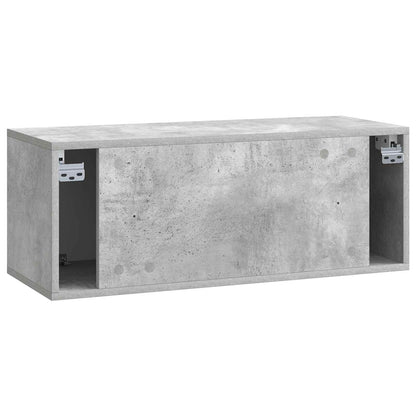 vidaXL Wall-Mounted TV Cabinet Concrete Grey 78.5 x 31 x 30 cm