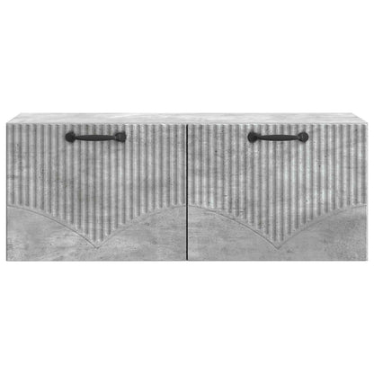 vidaXL Wall-Mounted TV Cabinet Concrete Grey 78.5 x 31 x 30 cm