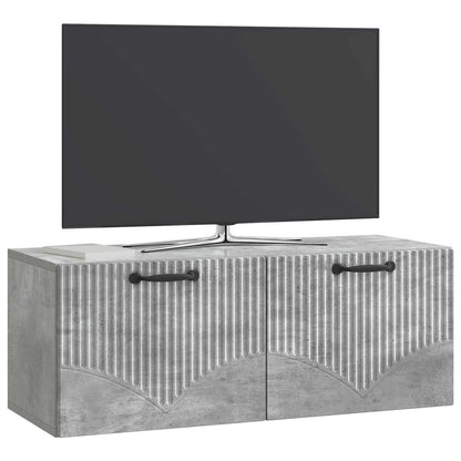 vidaXL Wall-Mounted TV Cabinet Concrete Grey 78.5 x 31 x 30 cm