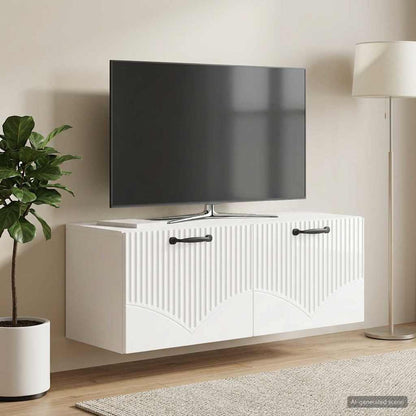 vidaXL Wall-Mounted TV Cabinet High Gloss White 78.5 x 31 x 30 cm