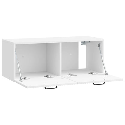 vidaXL Wall-Mounted TV Cabinet High Gloss White 78.5 x 31 x 30 cm