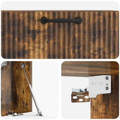 vidaXL Wall-Mounted TV Cabinet Smoked Oak 78.5 x 31 x 30 cm