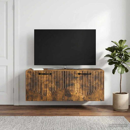 vidaXL Wall-Mounted TV Cabinet Smoked Oak 78.5 x 31 x 30 cm