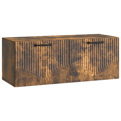 vidaXL Wall-Mounted TV Cabinet Smoked Oak 78.5 x 31 x 30 cm
