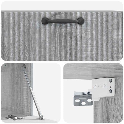 vidaXL Wall-Mounted TV Cabinet Grey Sonoma 78.5 x 31 x 30 cm