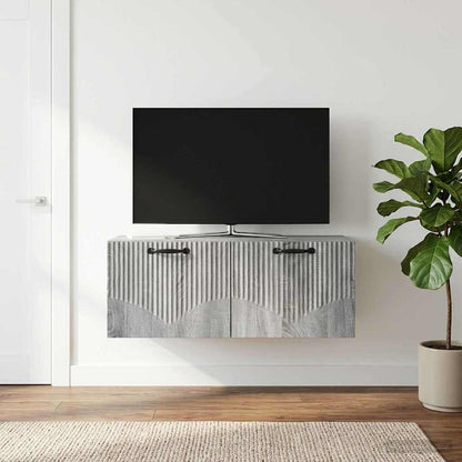 vidaXL Wall-Mounted TV Cabinet Grey Sonoma 78.5 x 31 x 30 cm