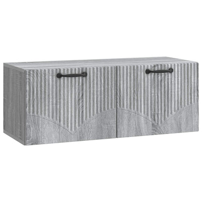 vidaXL Wall-Mounted TV Cabinet Grey Sonoma 78.5 x 31 x 30 cm