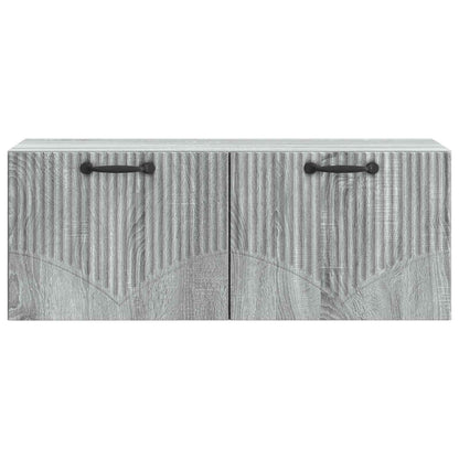 vidaXL Wall-Mounted TV Cabinet Grey Sonoma 78.5 x 31 x 30 cm