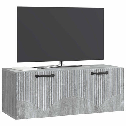 vidaXL Wall-Mounted TV Cabinet Grey Sonoma 78.5 x 31 x 30 cm
