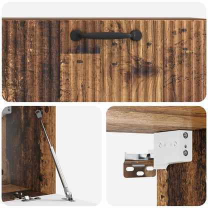 vidaXL Wall-Mounted TV Cabinet Old Wood 78.5 x 31 x 30 cm