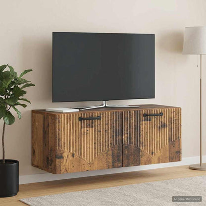 vidaXL Wall-Mounted TV Cabinet Old Wood 78.5 x 31 x 30 cm