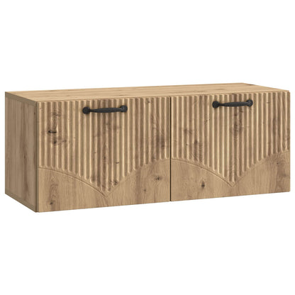 vidaXL Wall-Mounted TV Cabinet 78.5 x 31 x 30 cm Artisan Oak