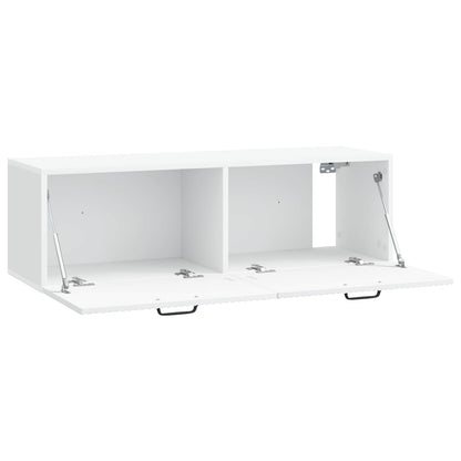 vidaXL Wall-Mounted TV Cabinet White 98 x 31 x 30 cm Engineered Wood